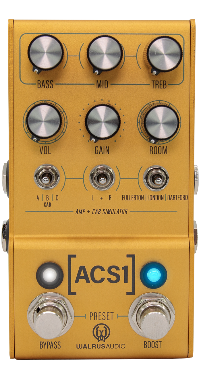 Stereo Amplifier And Cabinet Simulators At Your Feet.